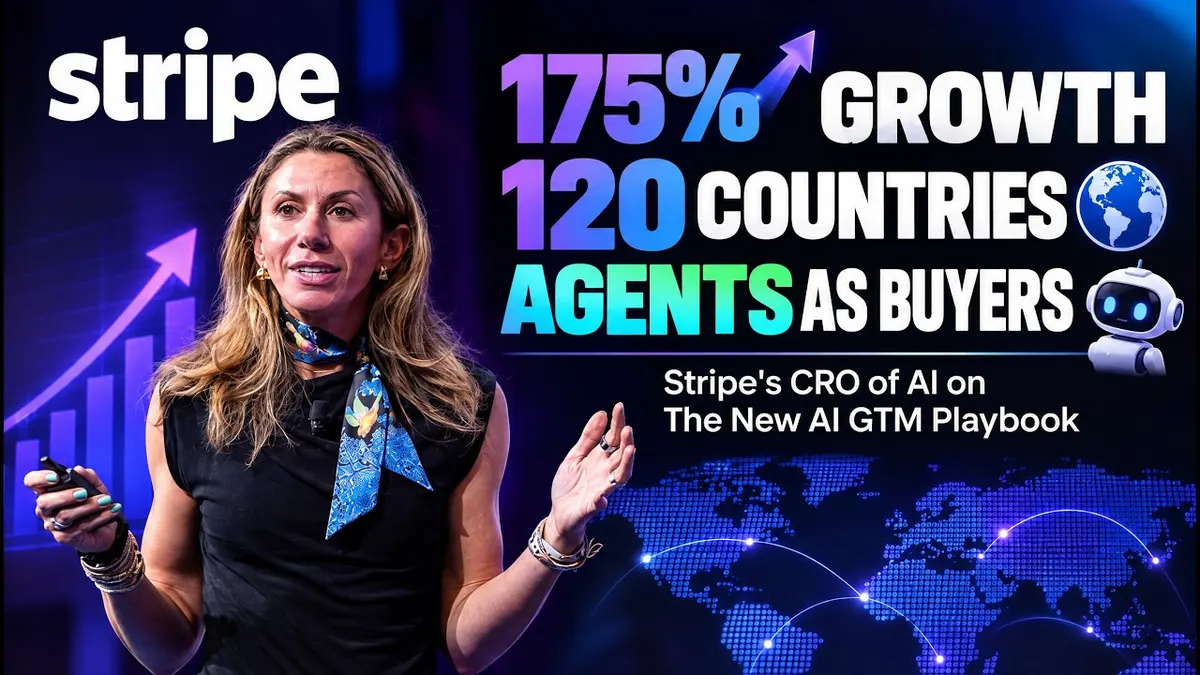 Image for “175% Growth, 120 Countries, Agents as Buyers: Stripe's CRO of AI on The New AI GTM Playbook”
